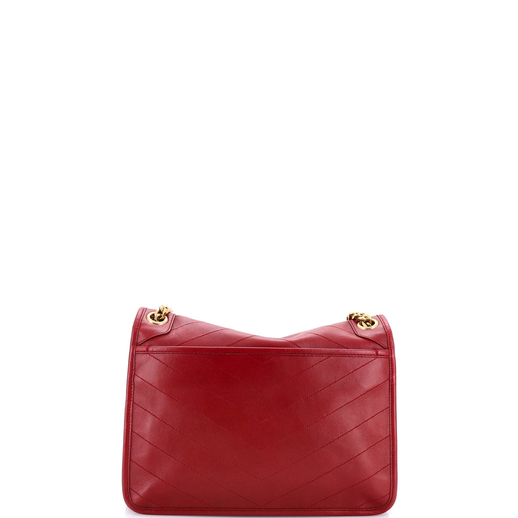 Niki Chain Flap Bag Matelasse Chevron Leather Medium