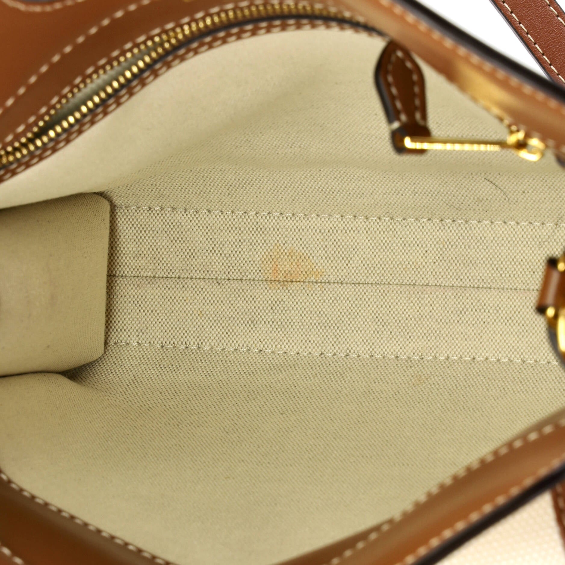 Logo Pocket Tote Canvas with Leather Mini