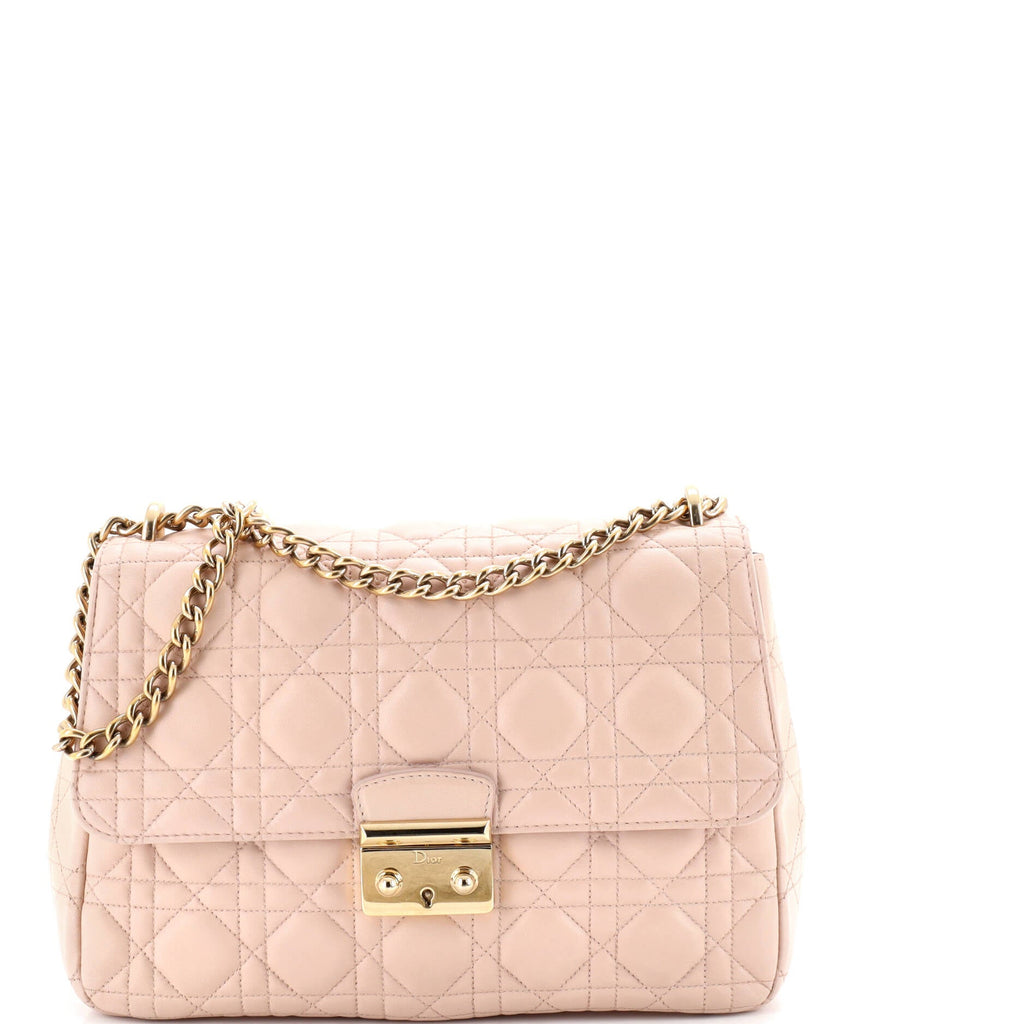 Long Chain Miss Dior Bag Cannage Quilt Lambskin Medium