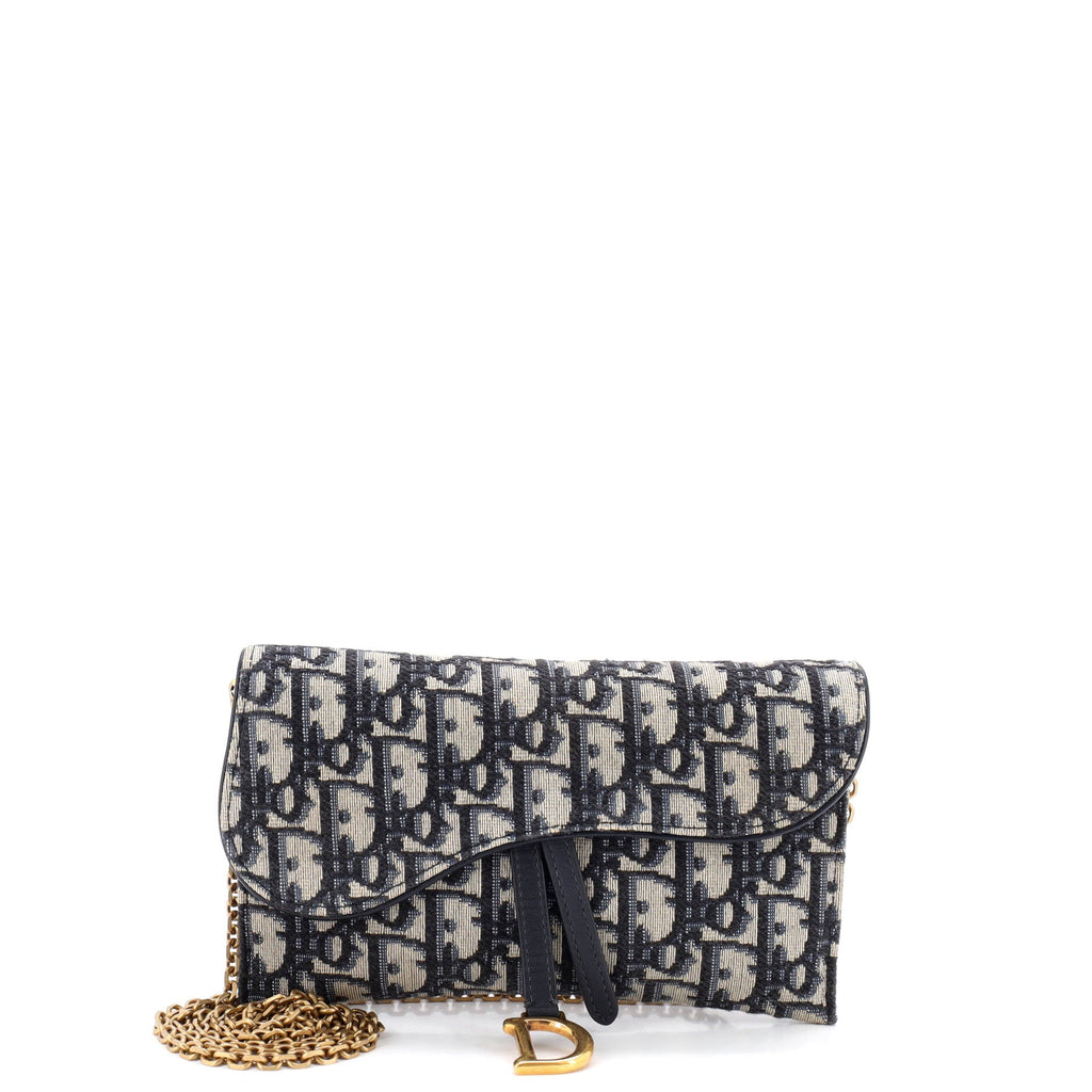 Saddle Chain Wallet Oblique Canvas