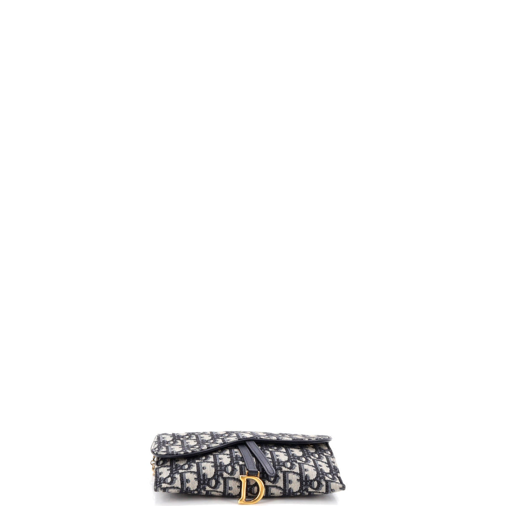Saddle Chain Wallet Oblique Canvas