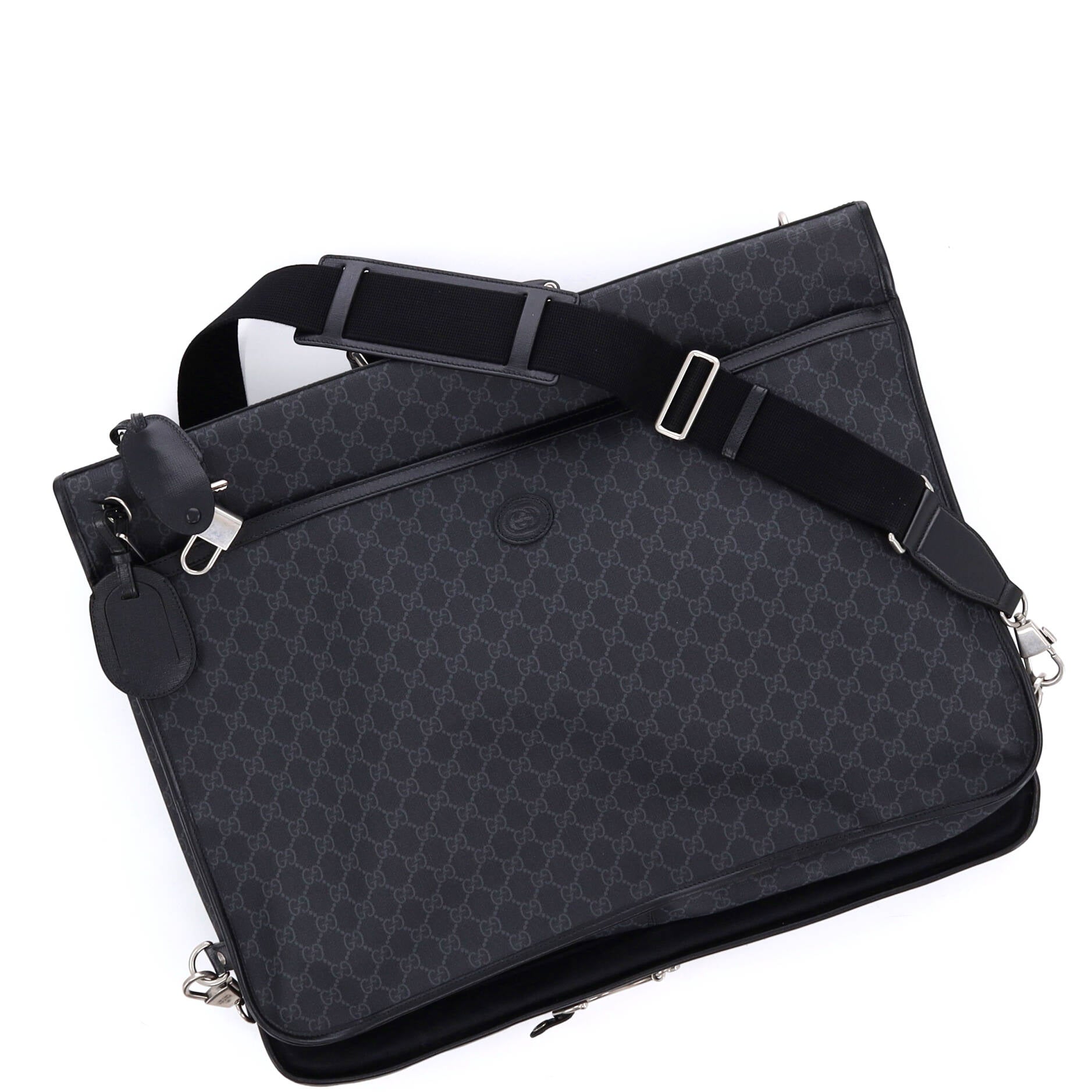 Retro Interlocking G Garment Bag GG Coated Canvas
