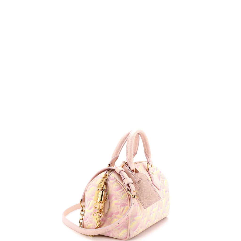 Speedy Bandouliere Bag Stardust Monogram Empreinte Leather 20