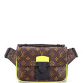 S Lock Sling Bag Macassar Monogram Canvas
