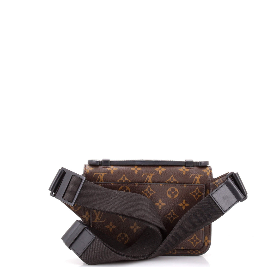 S Lock Sling Bag Macassar Monogram Canvas