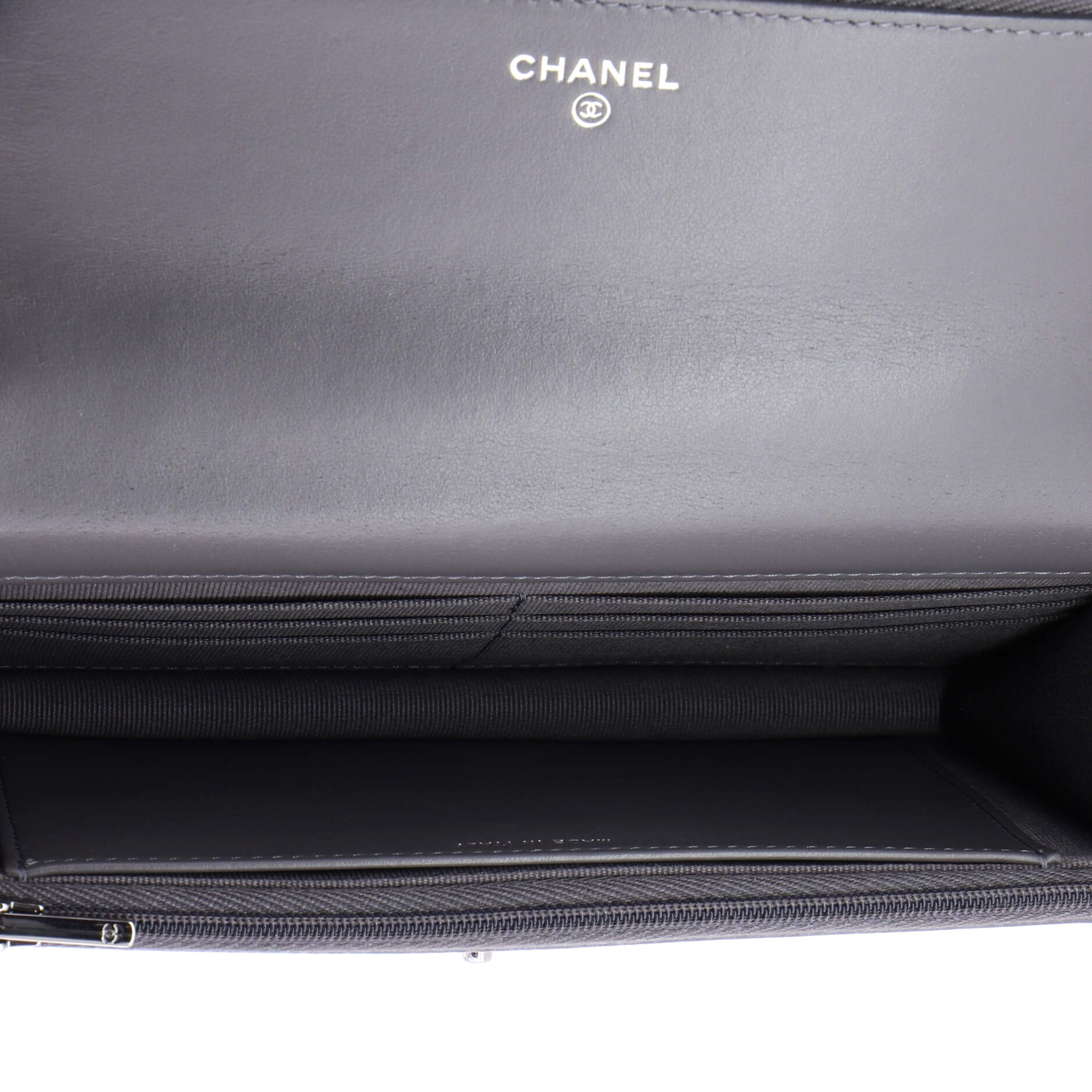 Top Handle Phone Holder with Chain Quilted Shiny Calfskin with Crystals