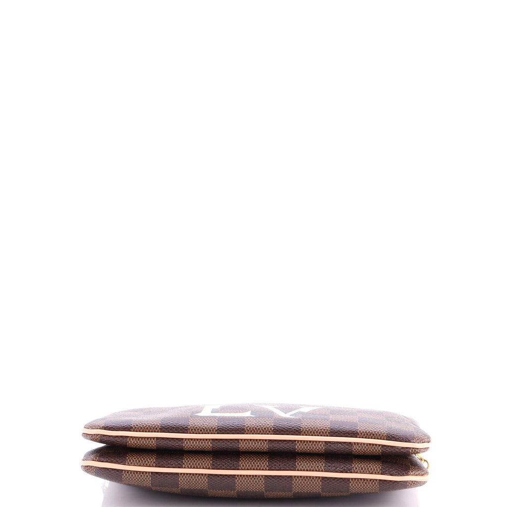 Double Zip Pochette Damier