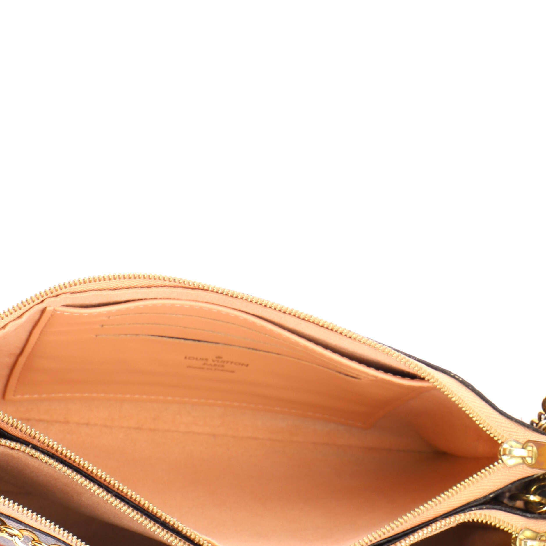 Double Zip Pochette Damier