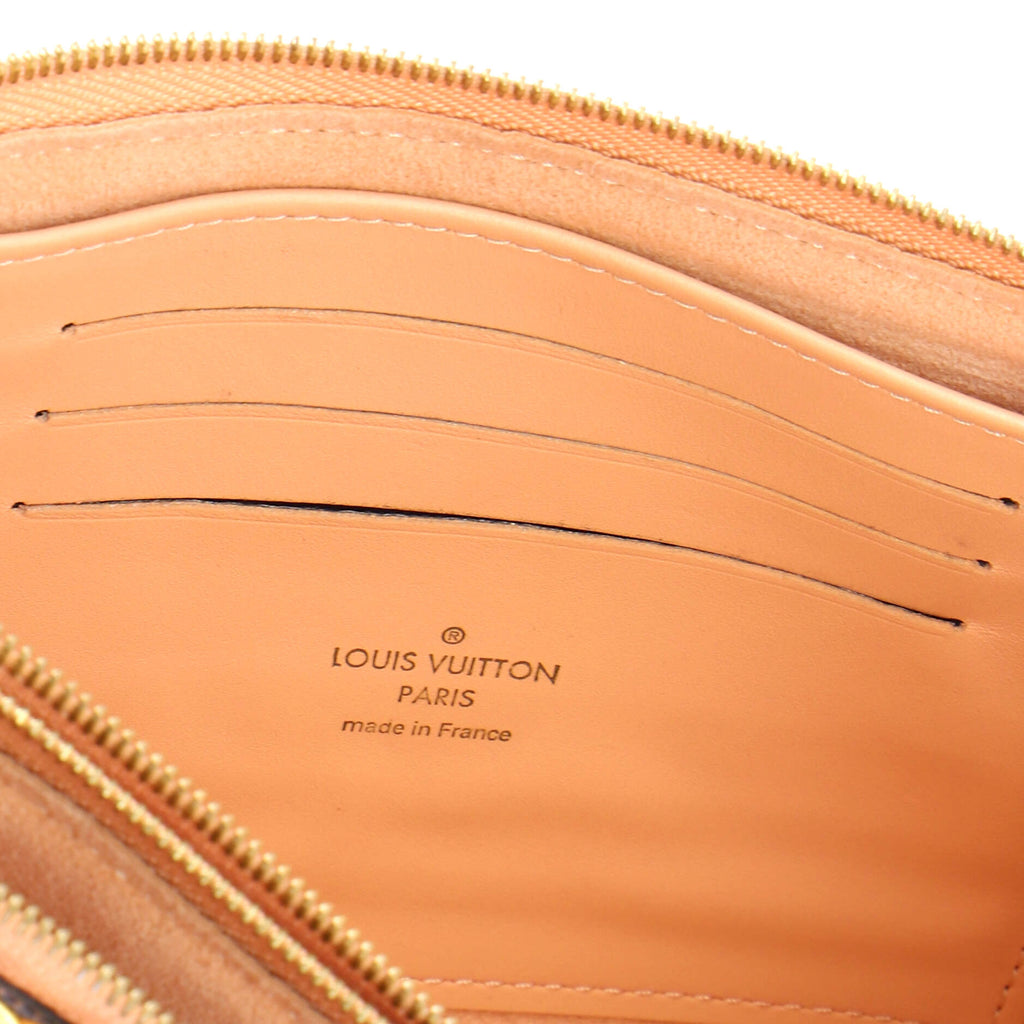 Double Zip Pochette Damier