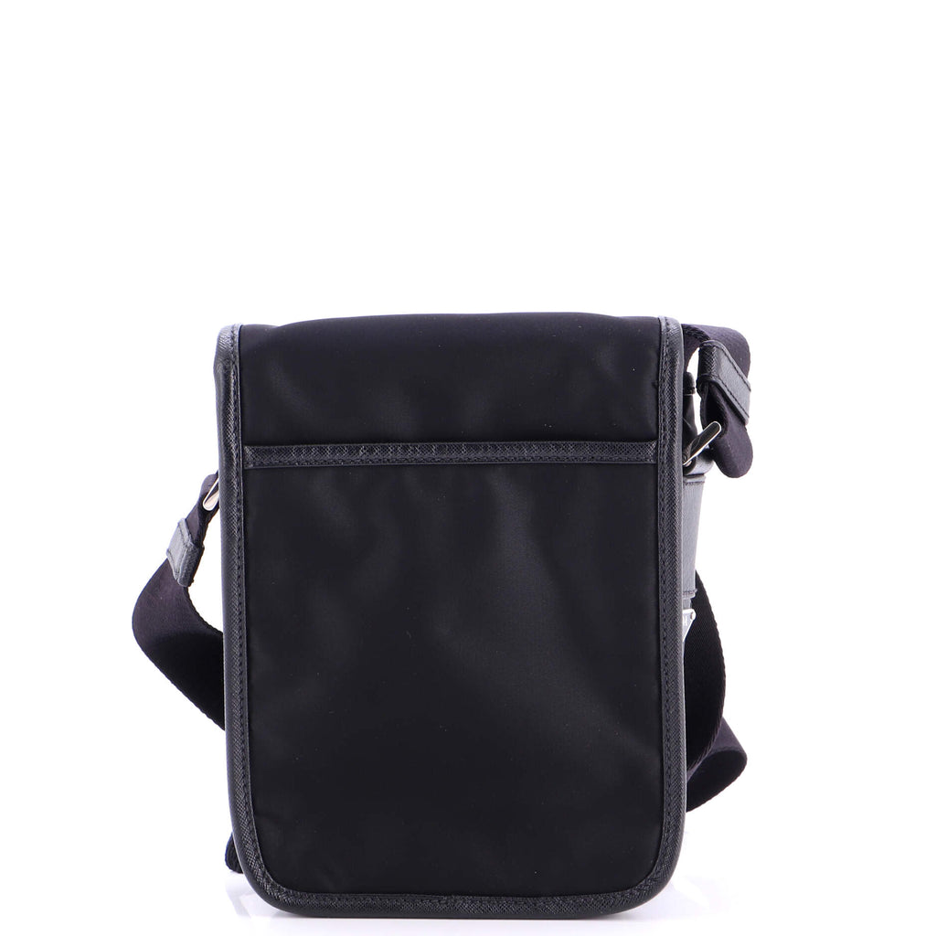 Logo Buckle Messenger Bag Nylon