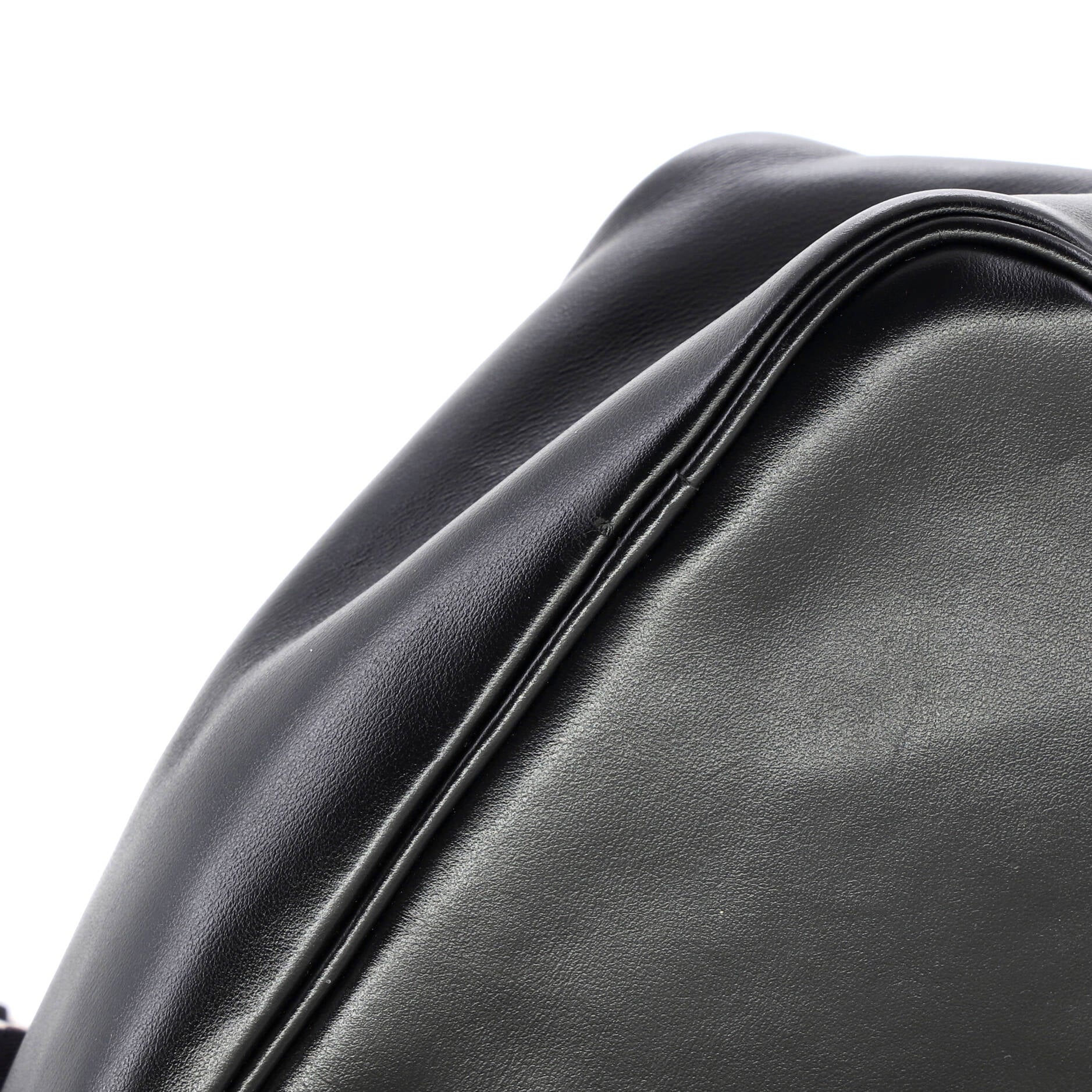 Triangle Logo Zip Crossbody Bag Soft Leather Small