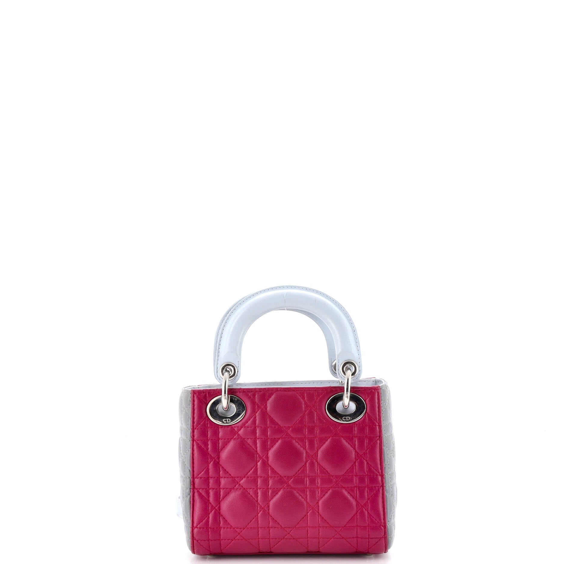 Tricolor Lady Dior Bag Cannage Quilt Leather Mini