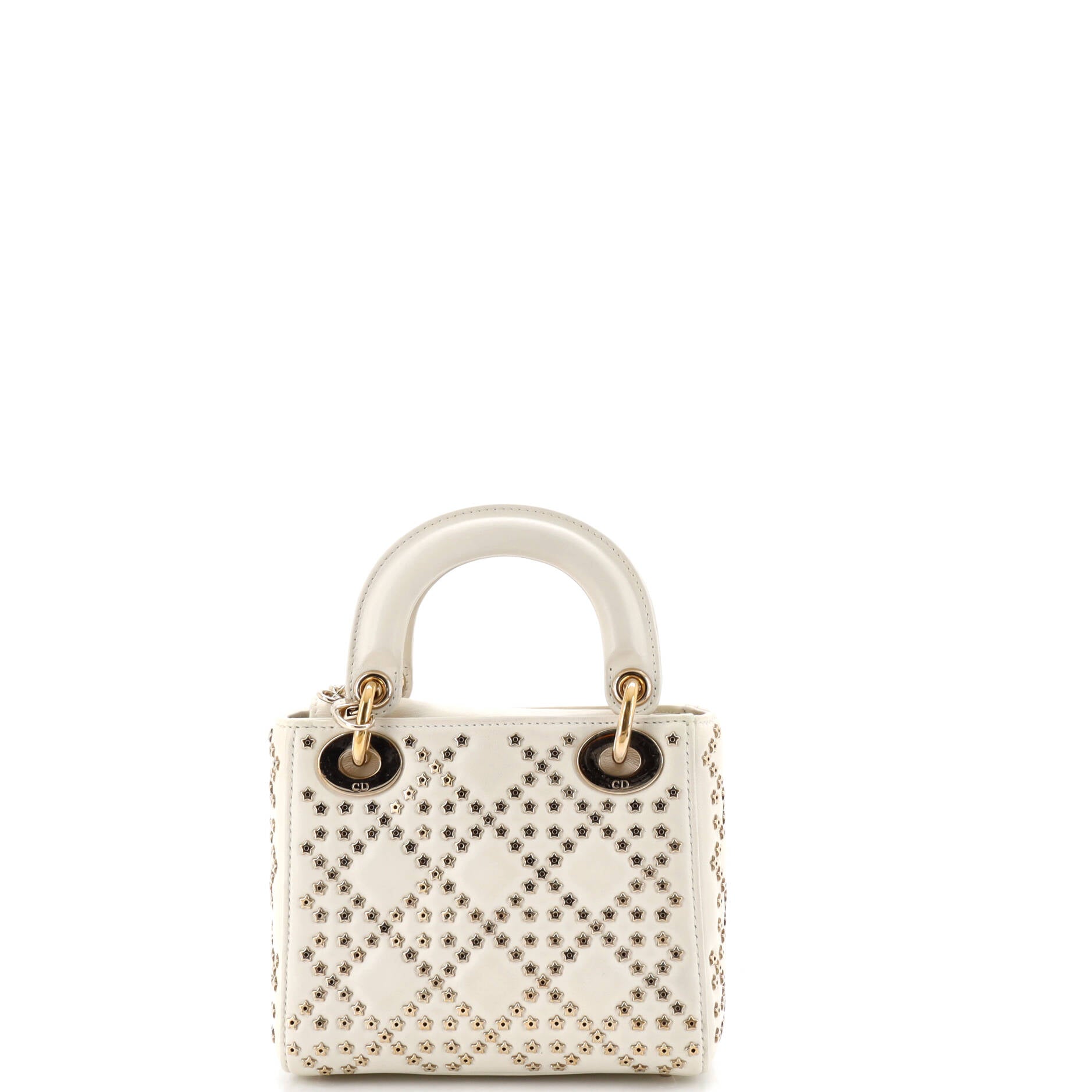 Lady Dior Chain Bag Crystal Embellished Cannage Quilt Leather Mini