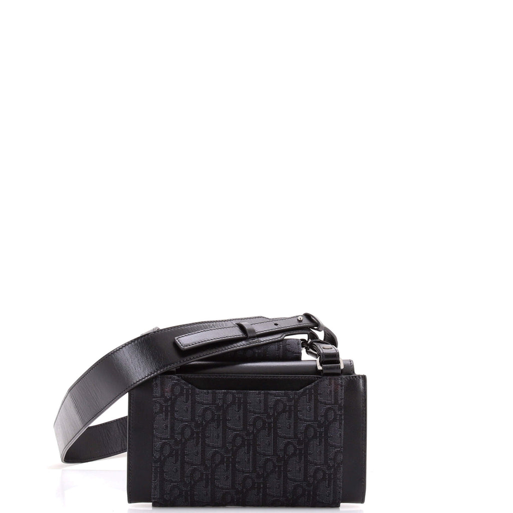 Elite Shoulder Pouch Oblique Canvas and Calfskin