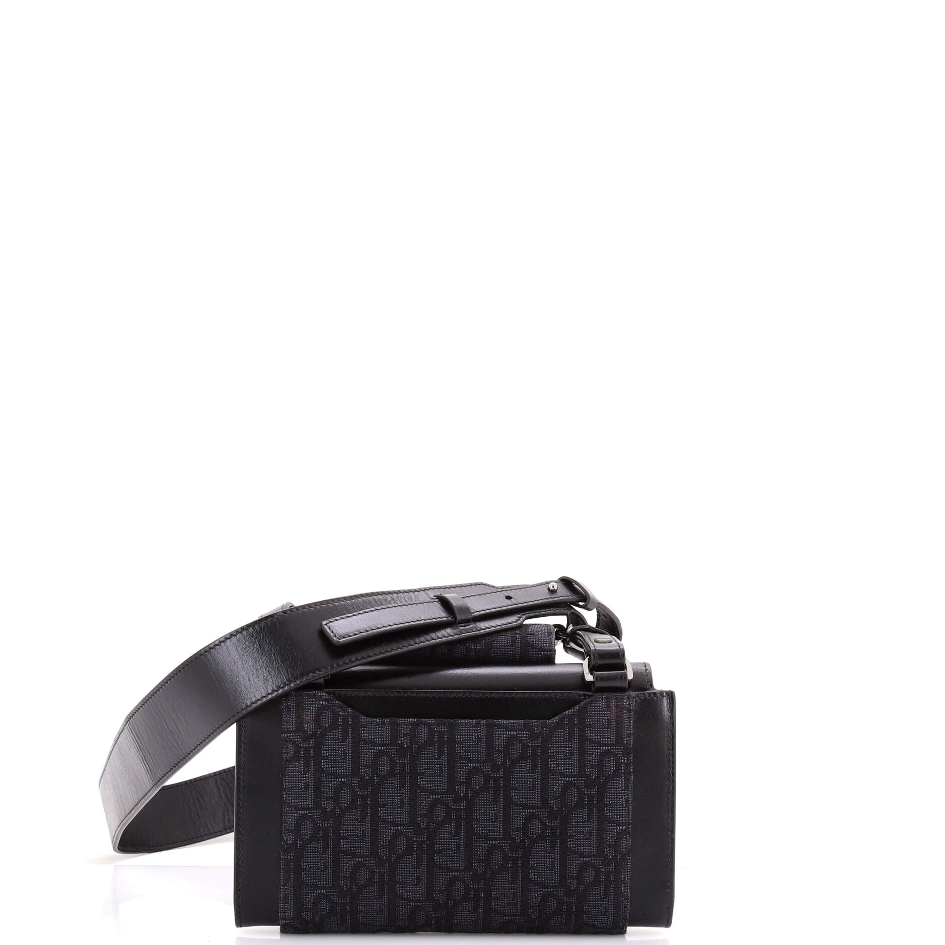 Elite Shoulder Pouch Oblique Canvas and Calfskin