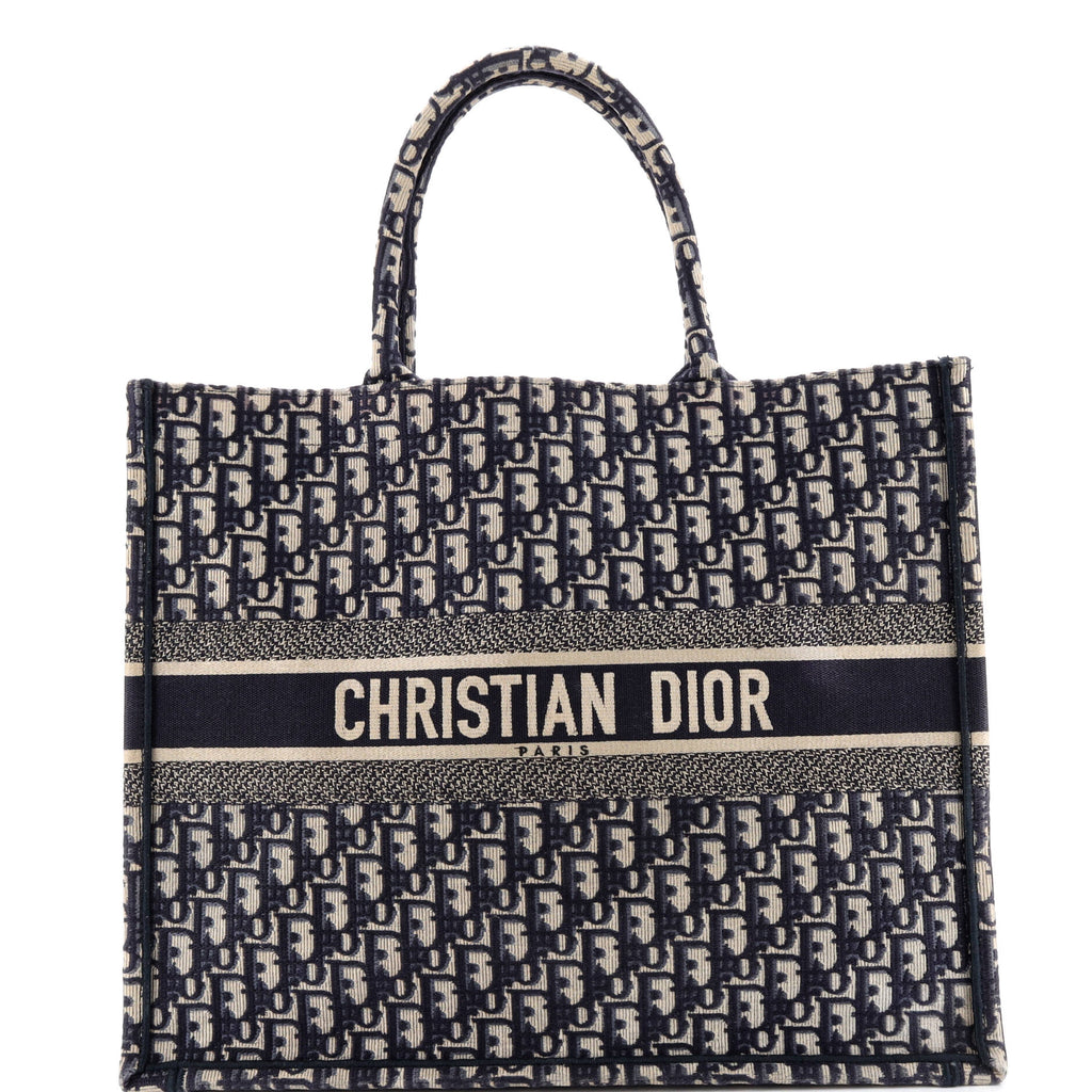 Book Tote Oblique Canvas Large