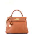 Kelly Handbag Gold Courchevel with Gold Hardware 28