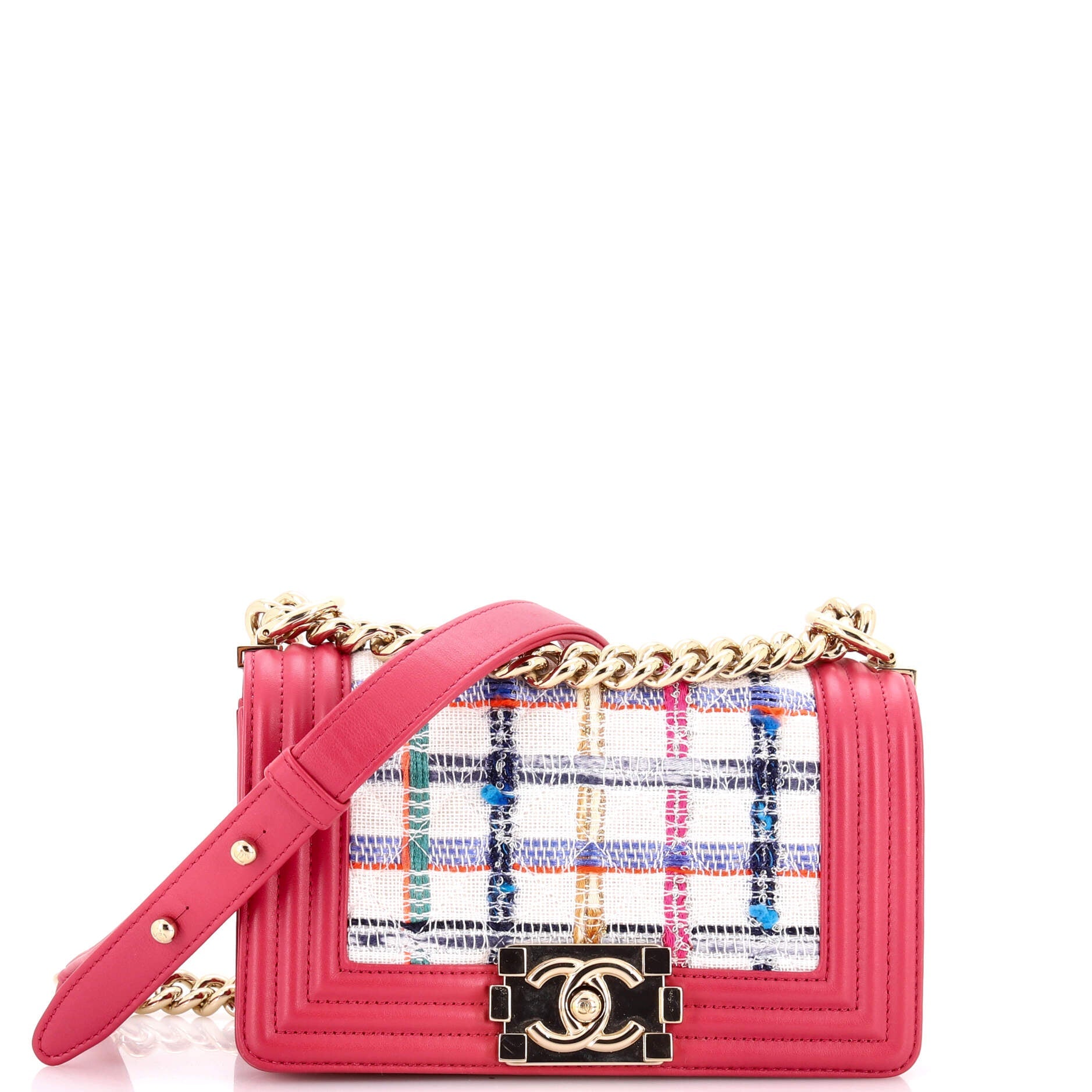 Boy Flap Bag Quilted Tweed Small