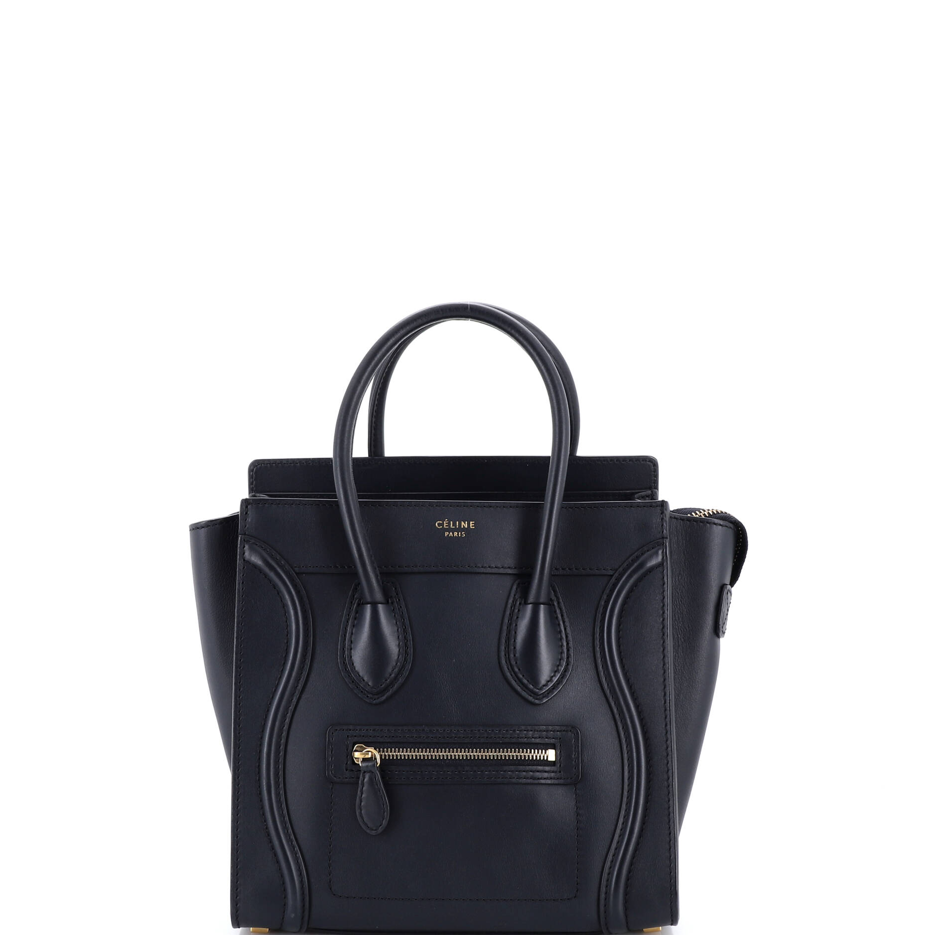 Luggage Bag Smooth Leather Micro