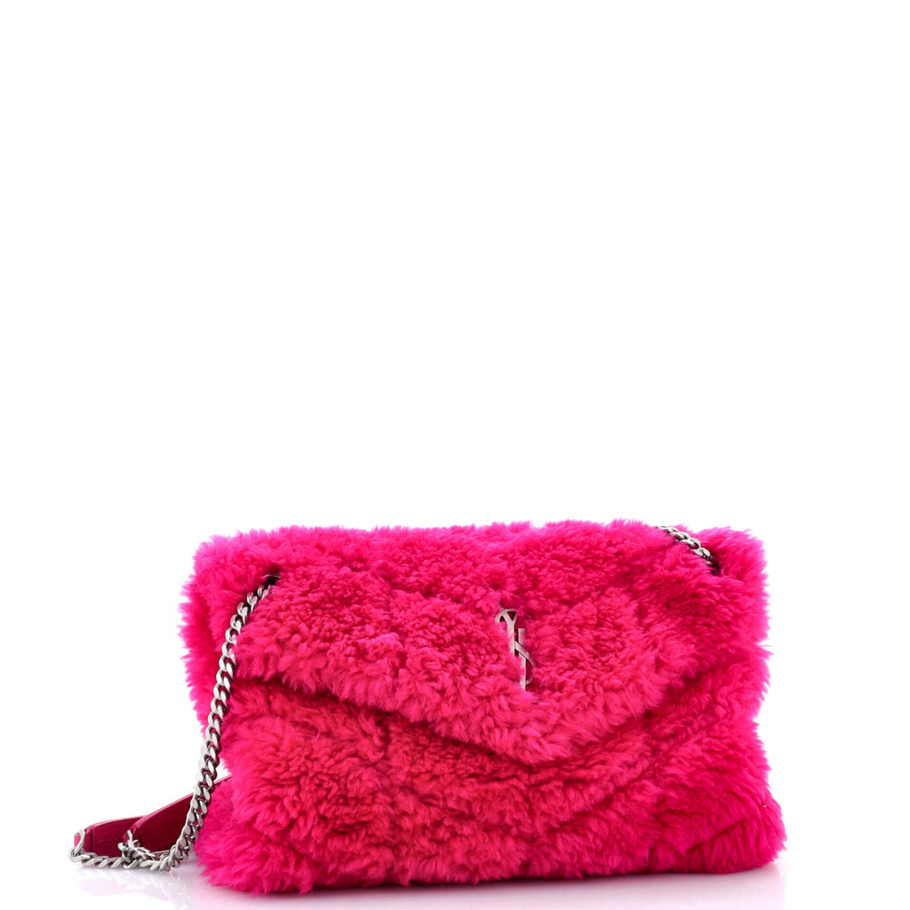 Loulou Puffer Shoulder Bag Quilted Shearling Small