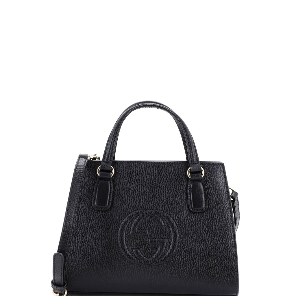Soho Convertible Top Handle Satchel Leather Small