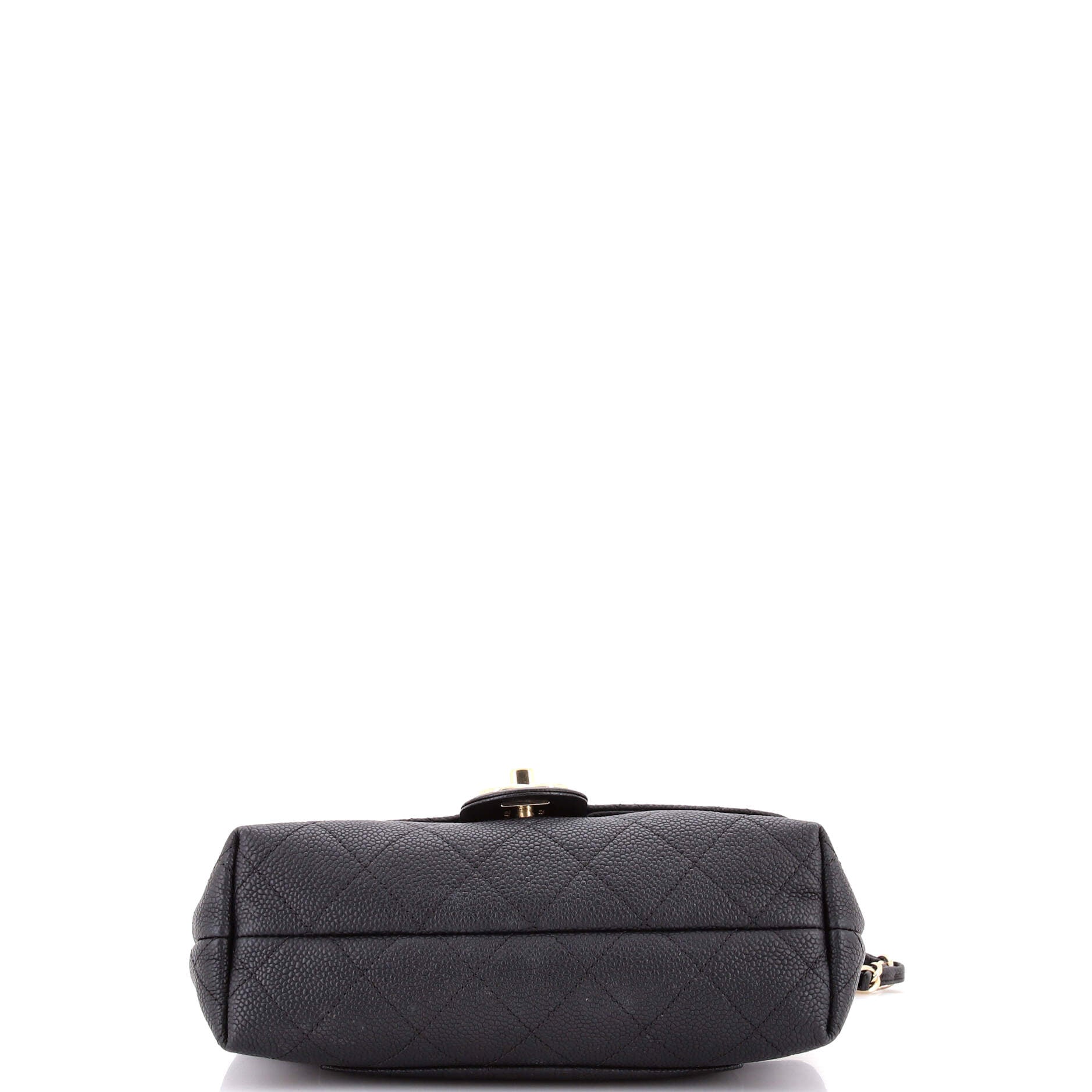 City Walk Flap Bag Quilted Caviar Small