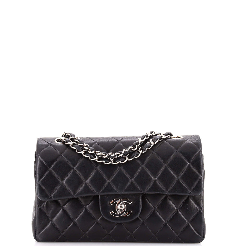Vintage Classic Double Flap Bag Quilted Lambskin Small