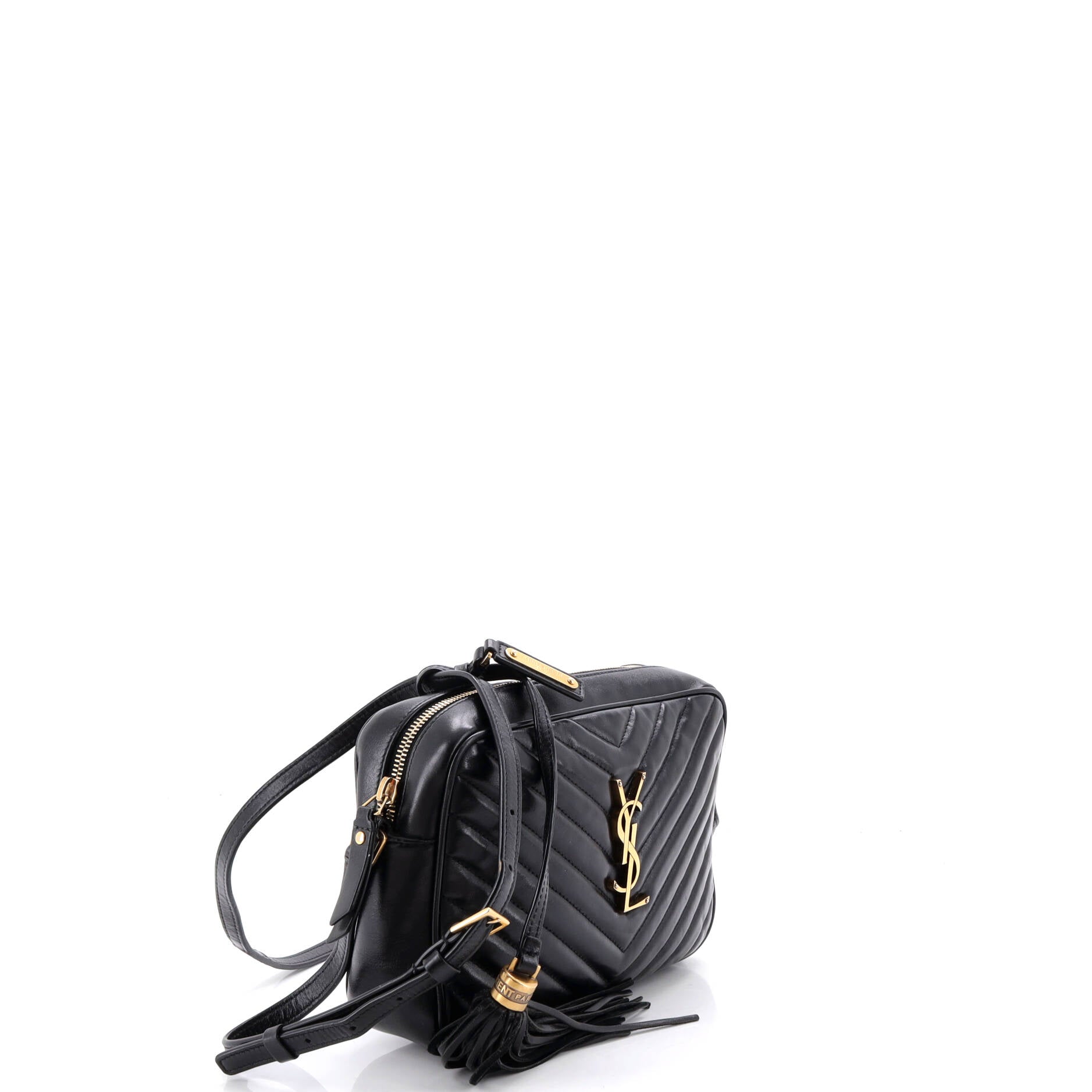 Lou Camera Bag Matelasse Chevron Leather Small