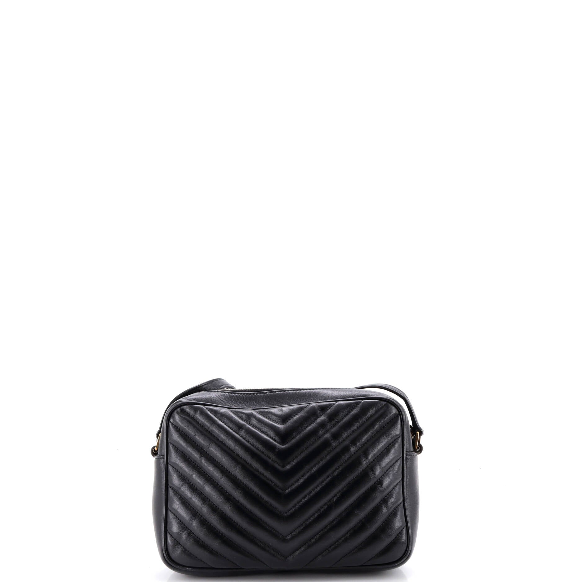 Lou Camera Bag Matelasse Chevron Leather Small