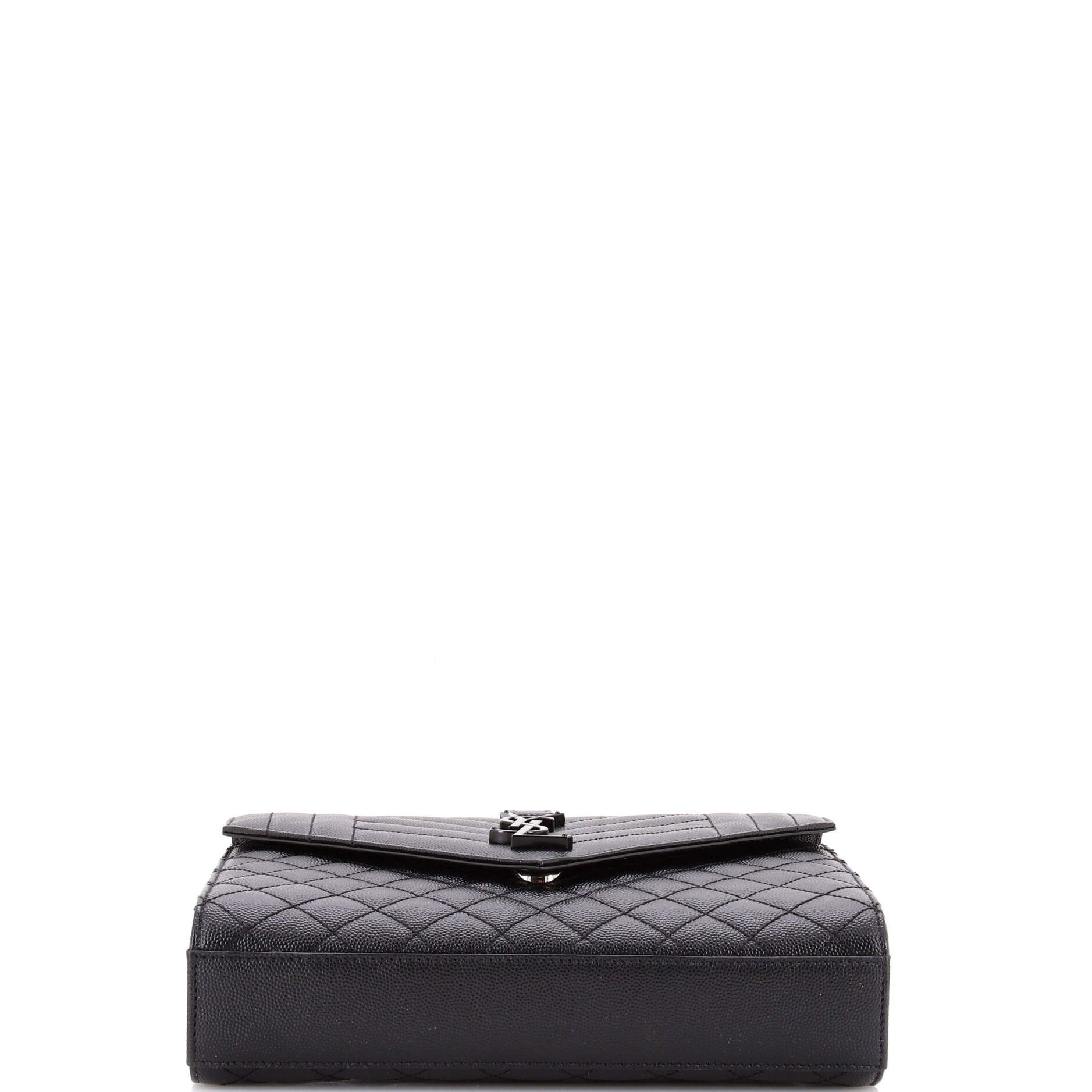 Classic Monogram Envelope Satchel Mixed Matelasse Leather Medium