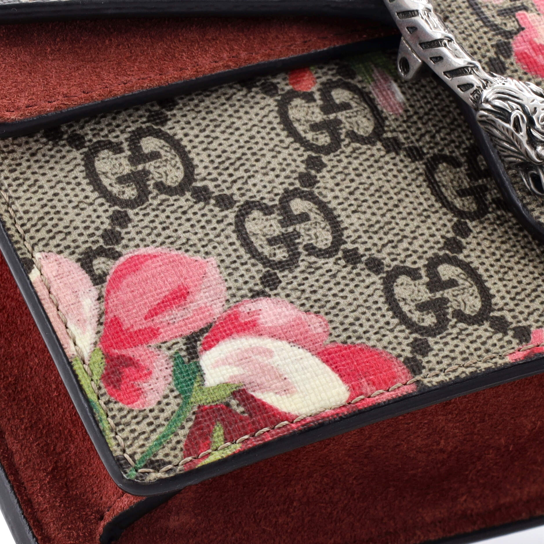 Dionysus Bag Blooms Print GG Coated Canvas Super Mini