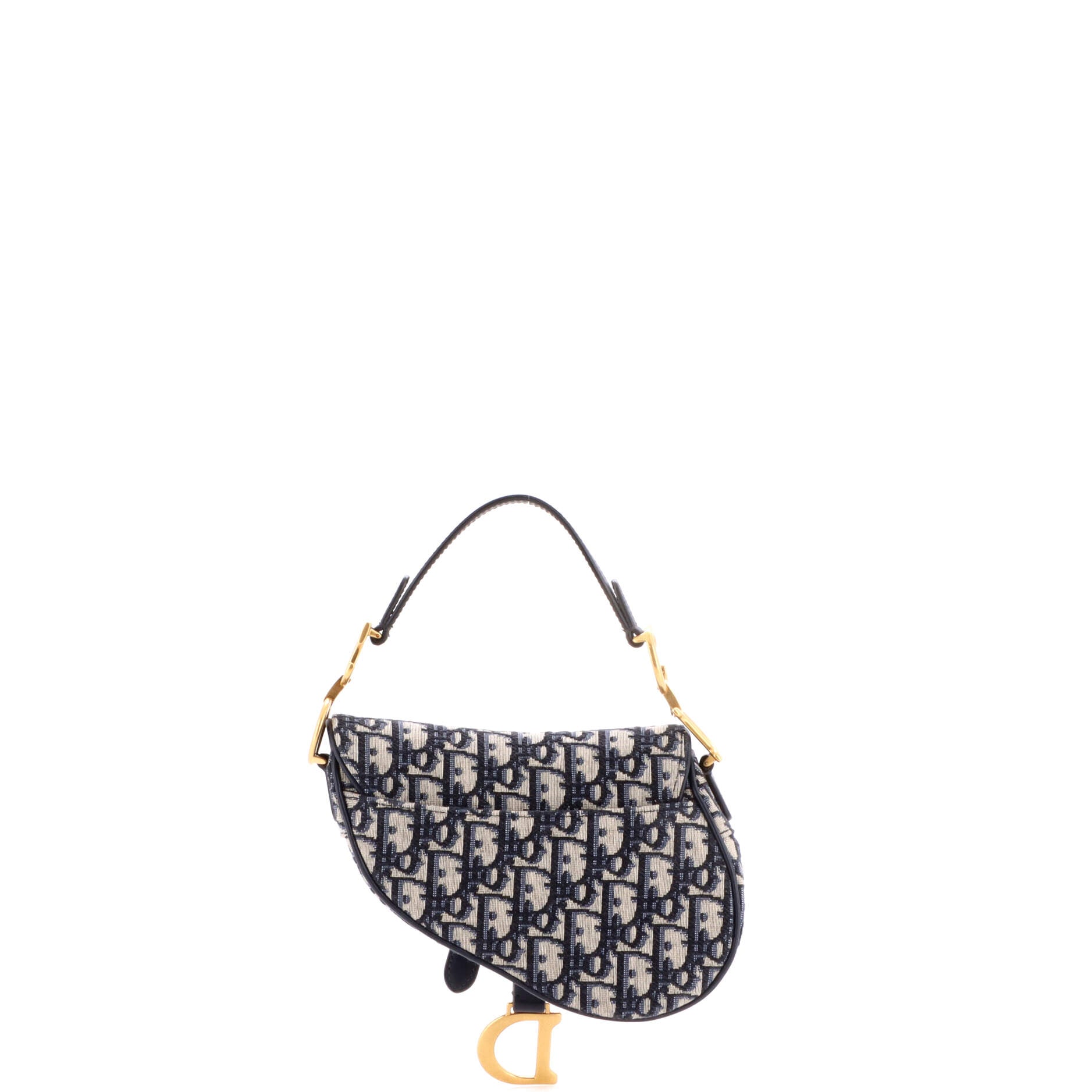 Saddle Handbag Oblique Canvas Mini
