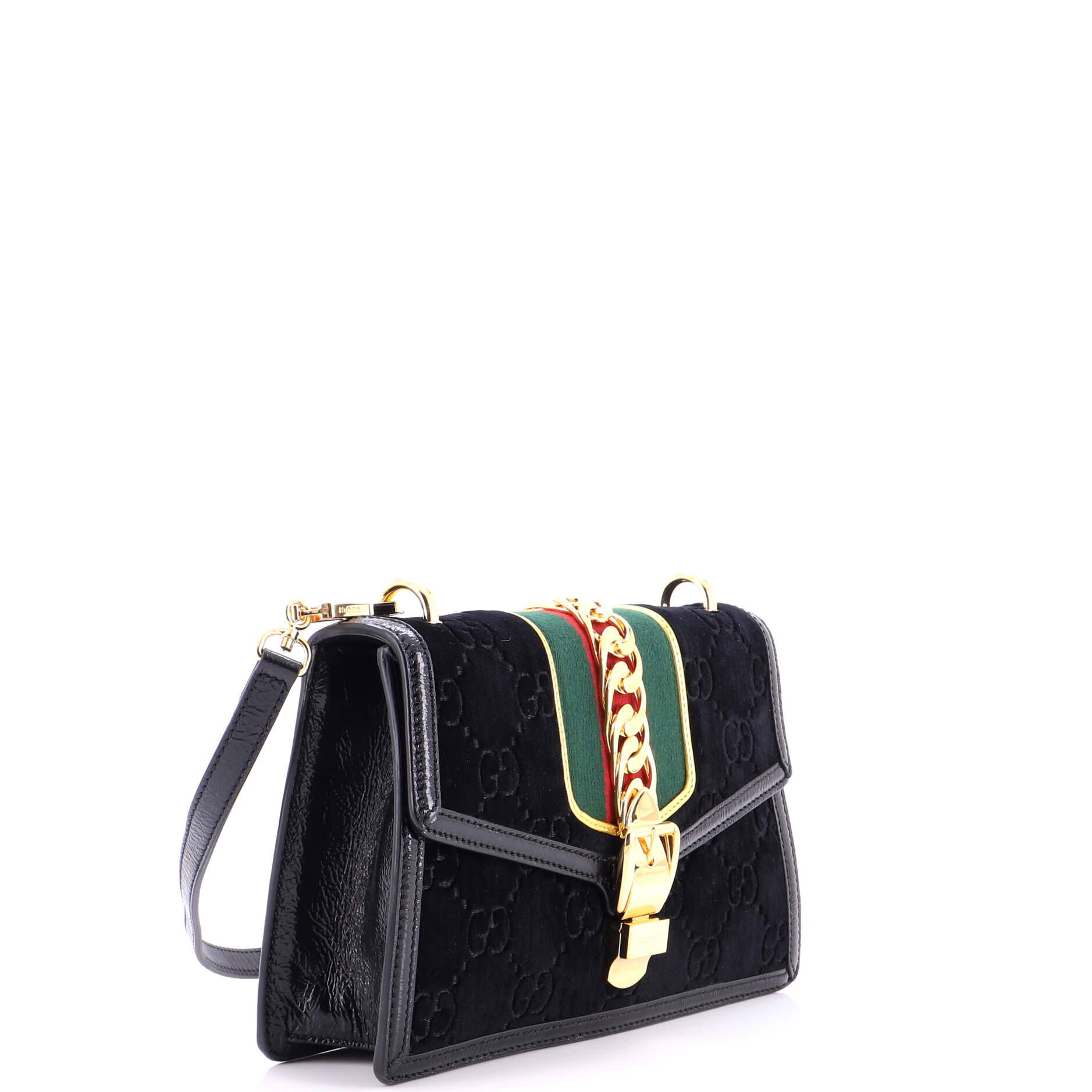 Sylvie Shoulder Bag GG Velvet Small