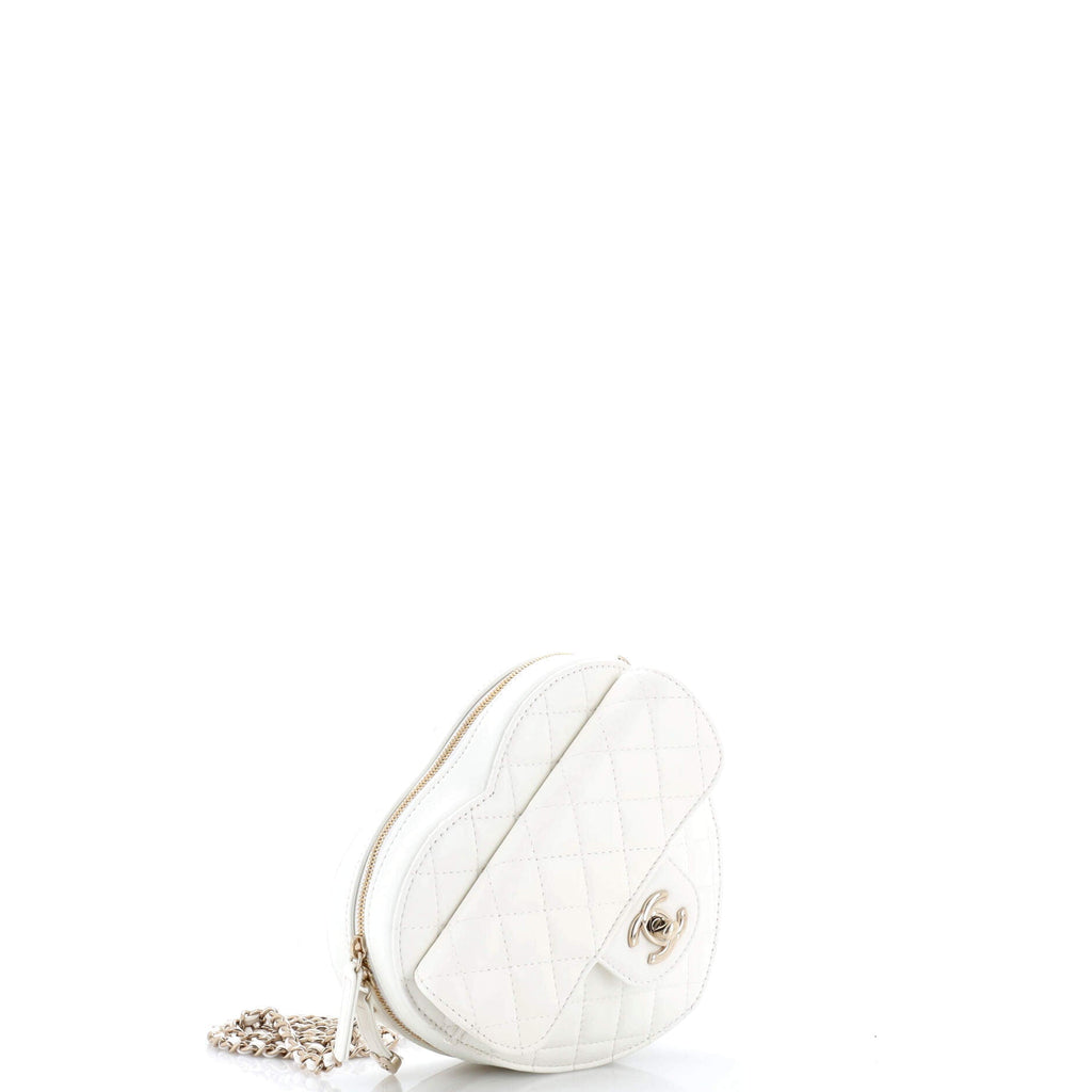 CC in Love Heart Bag Quilted Lambskin