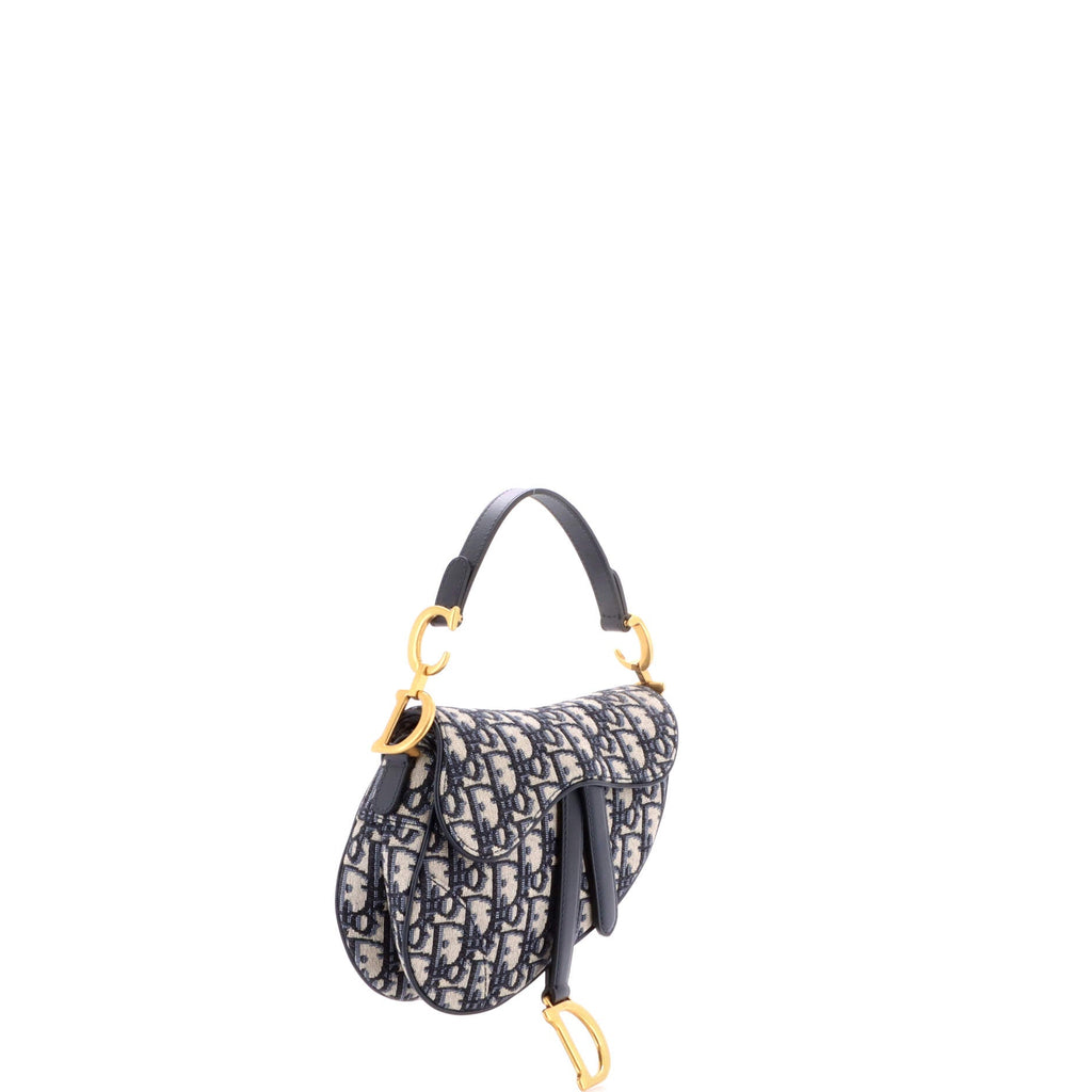 Saddle Handbag Oblique Canvas Mini