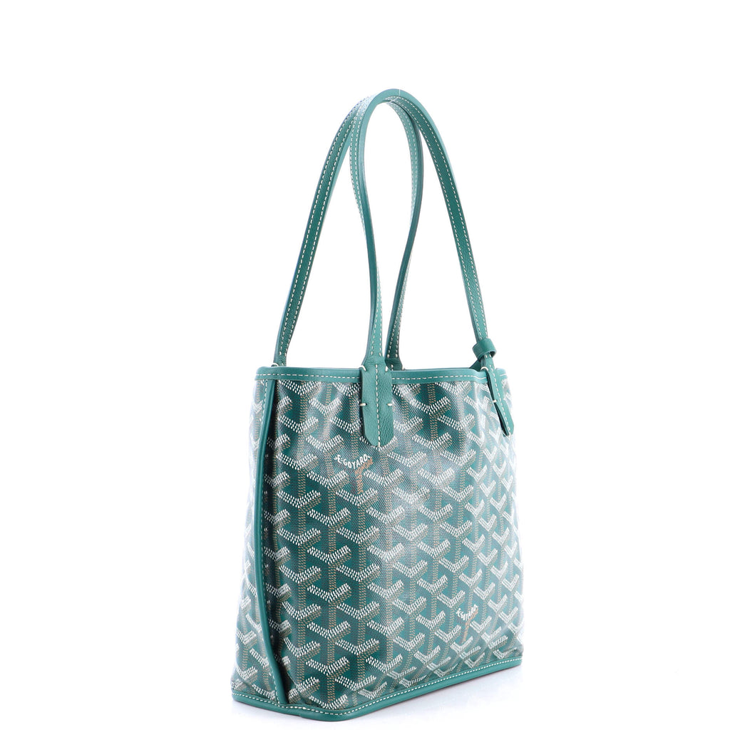 Anjou Reversible Tote Coated Canvas Mini