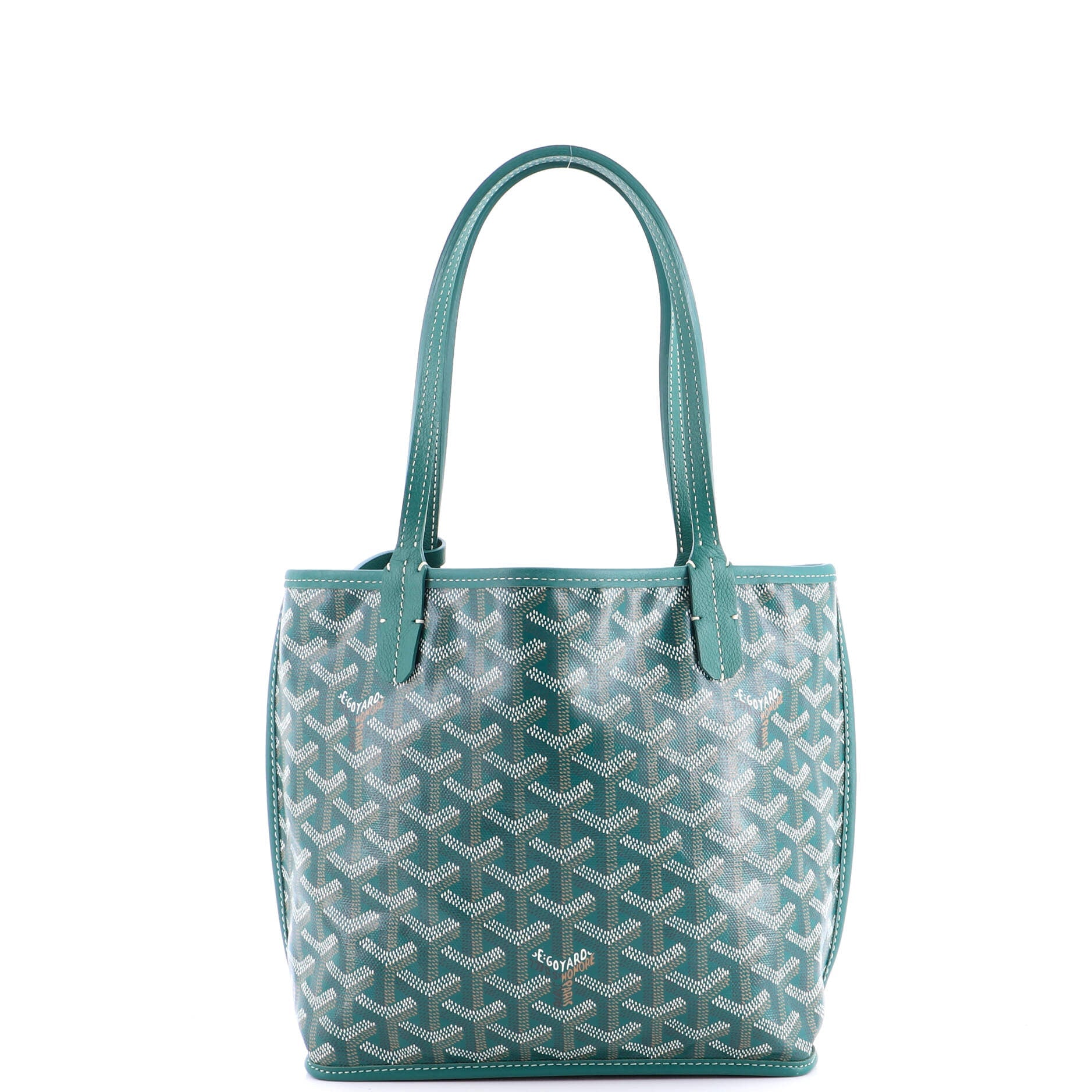 Anjou Reversible Tote Coated Canvas Mini