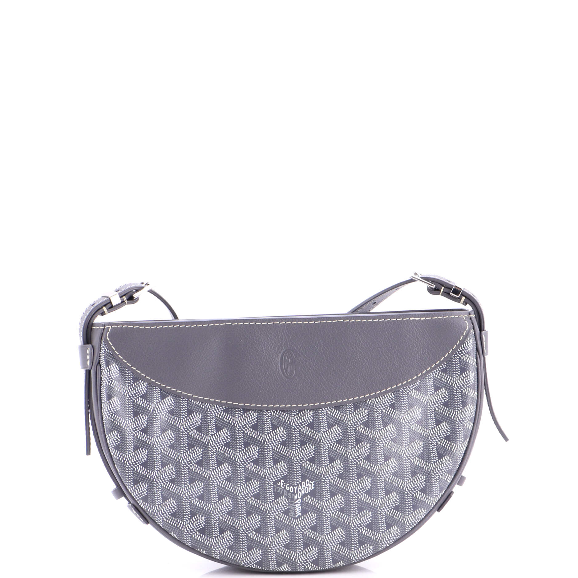 Hirondelle Shoulder Bag Coated Canvas and Leather