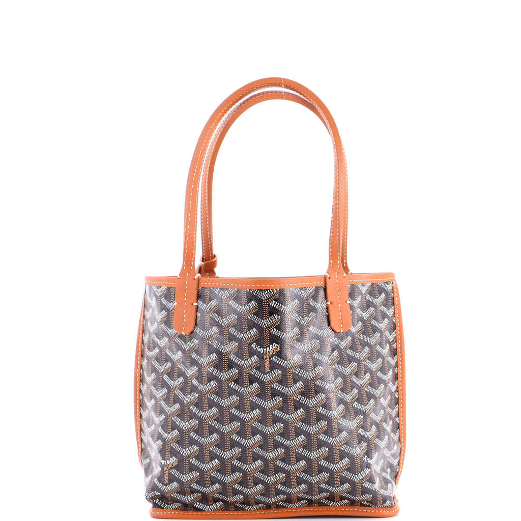 Anjou Reversible Tote Coated Canvas Mini