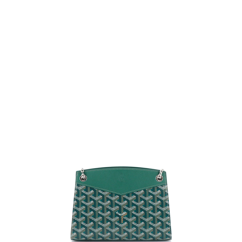 Structured Rouette Chain Shoulder Bag Coated Canvas Mini