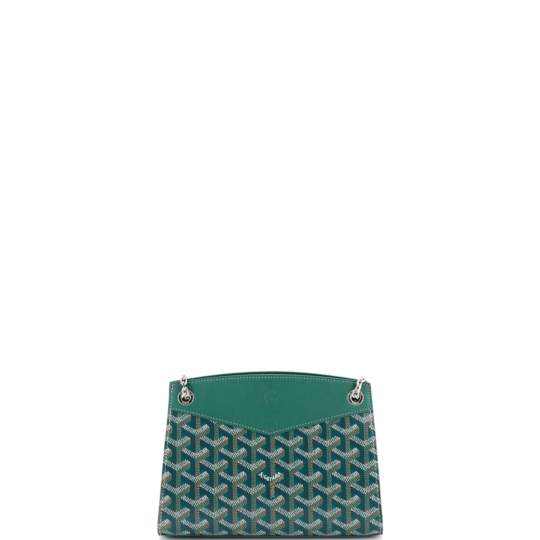 Structured Rouette Chain Shoulder Bag Coated Canvas Mini