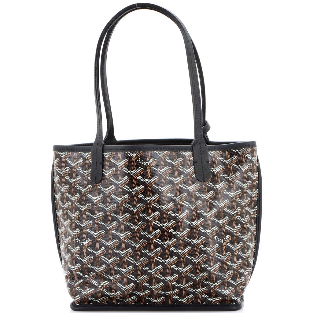 Anjou Reversible Tote Coated Canvas Mini