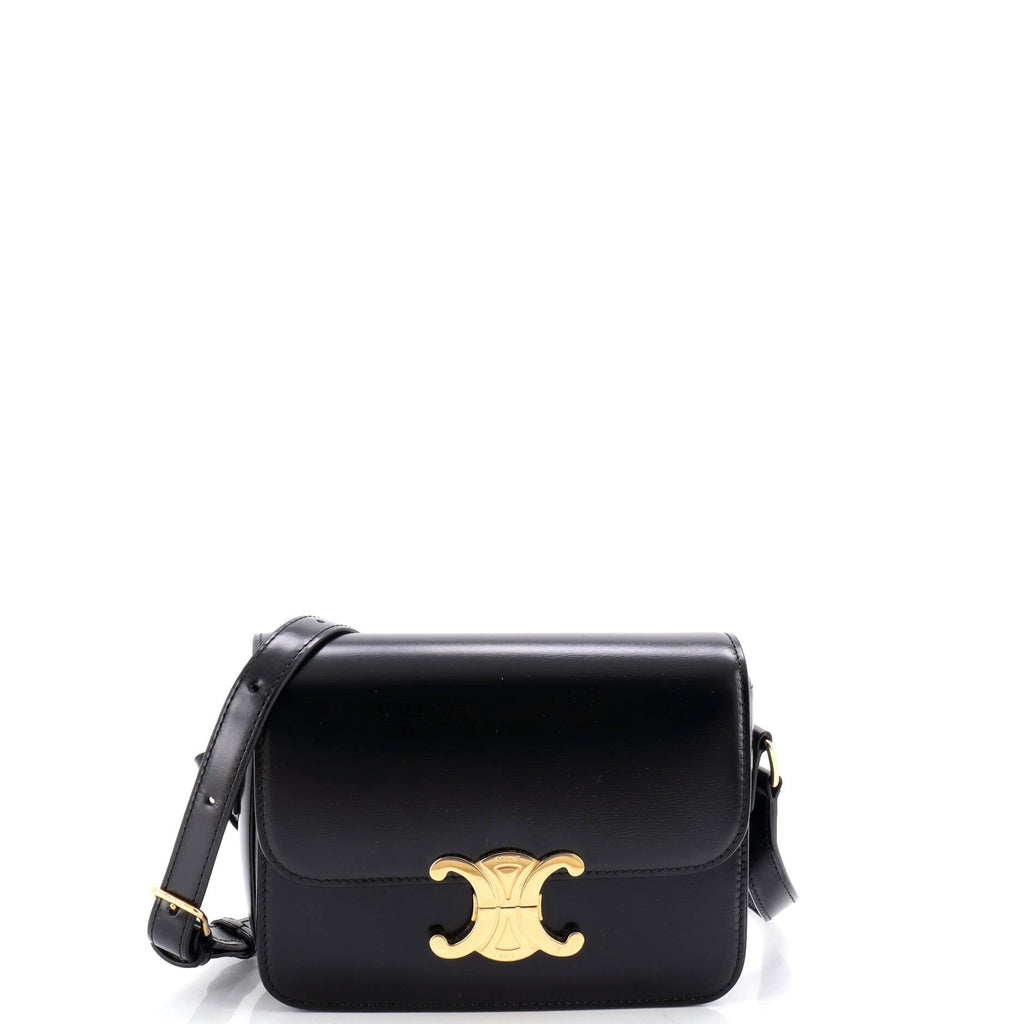Triomphe Shoulder Bag Smooth Calfskin Teen