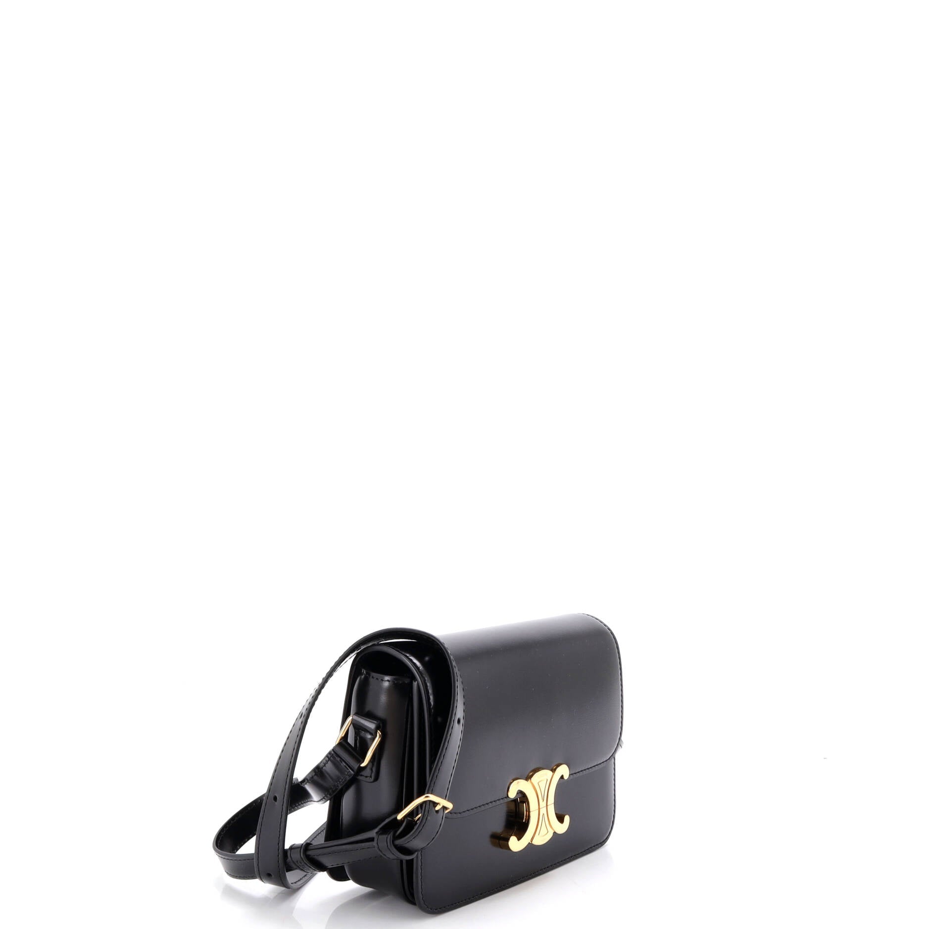 Triomphe Shoulder Bag Smooth Calfskin Teen