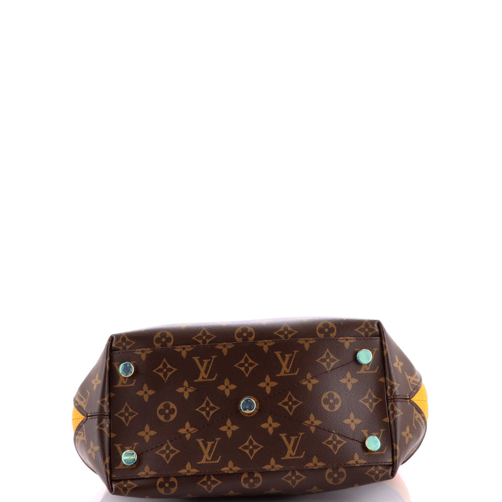 Majestueux Tote Monogram Canvas and Exotics MM