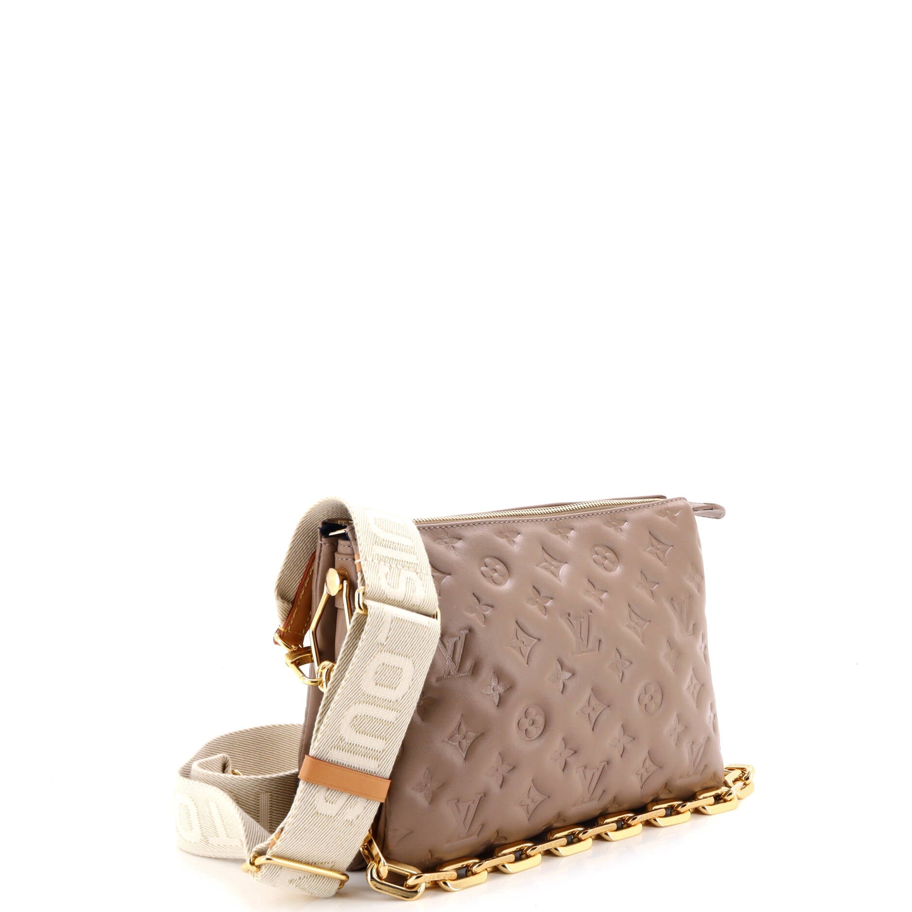 Coussin Bag Monogram Embossed Lambskin PM