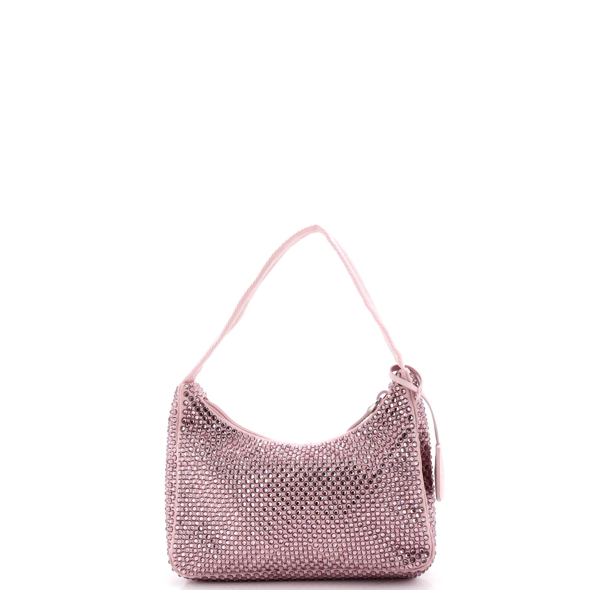 Re-Edition 2000 Hobo Crystal Embellished Satin Mini