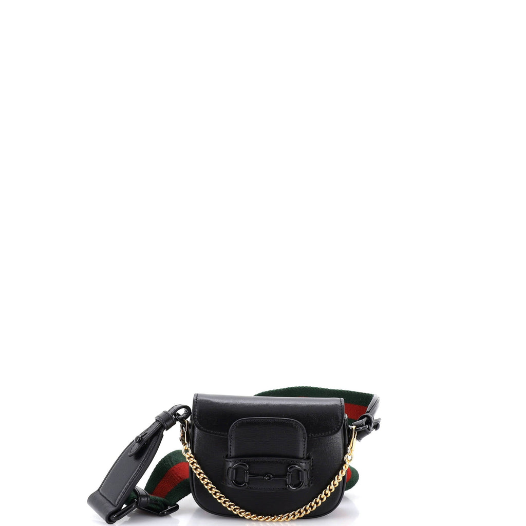 Horsebit 1955 Flap Wallet with Strap Leather