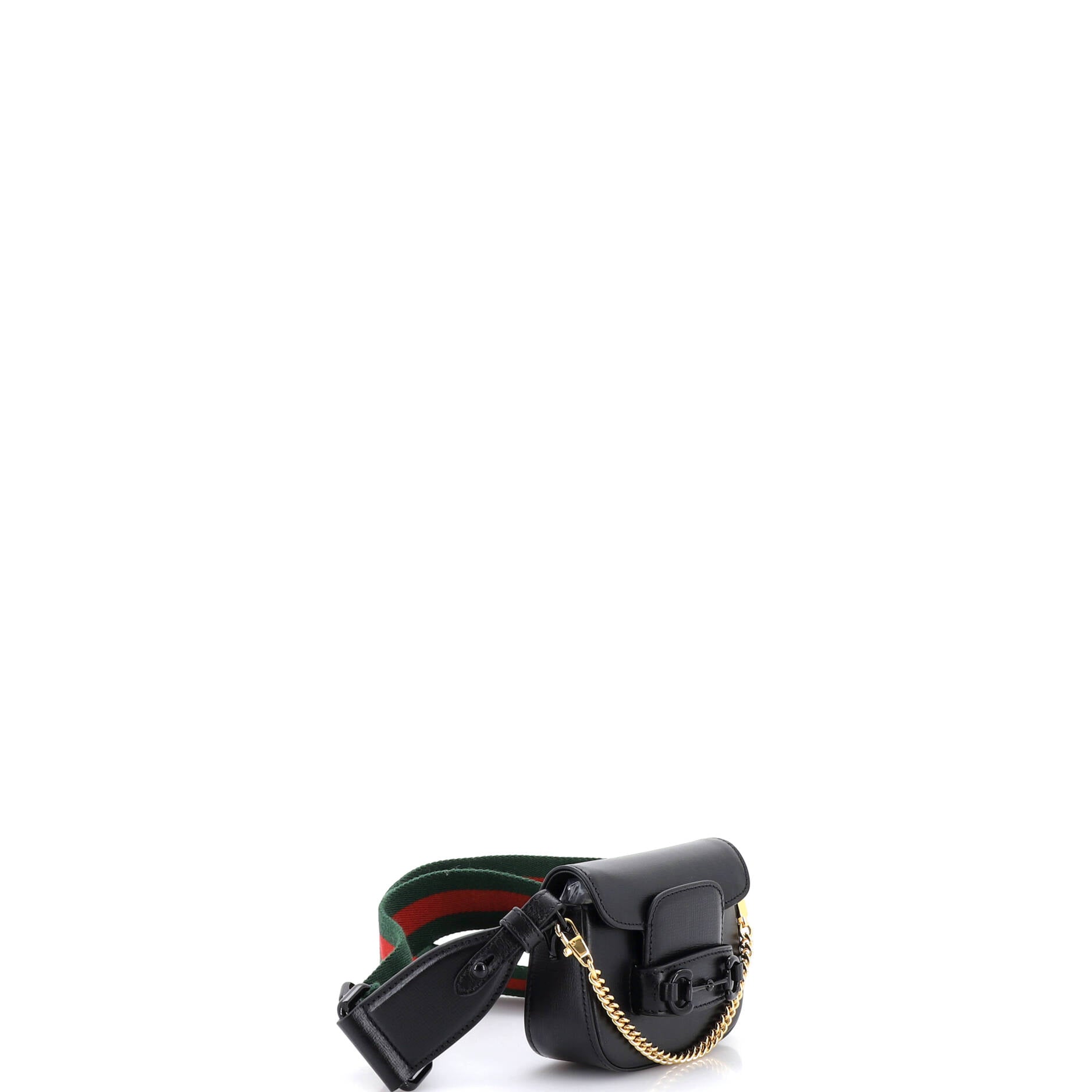 Horsebit 1955 Flap Wallet with Strap Leather