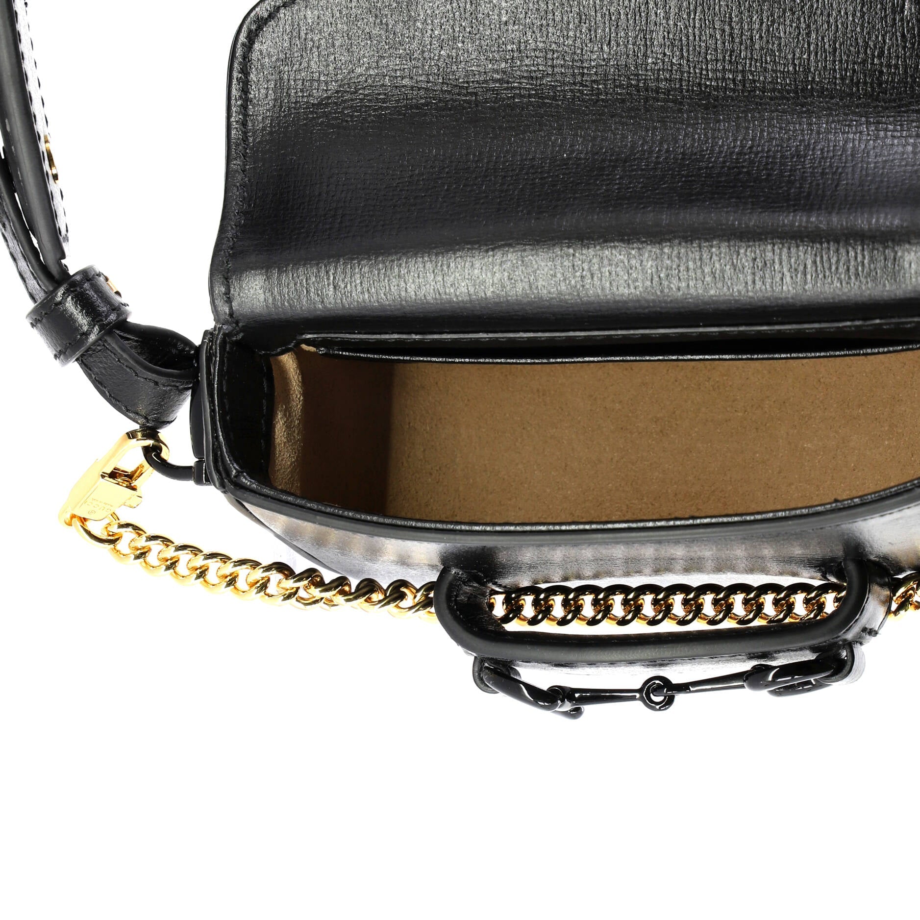 Horsebit 1955 Flap Wallet with Strap Leather